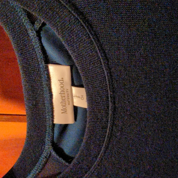 Motherhood Maternity deep green knit dress size S - Picture 2 of 3